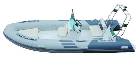 China Open Cruising Rib Inflatable Boats Inflatable Pontoon Boats Deep V - hull 4.8 Meter supplier